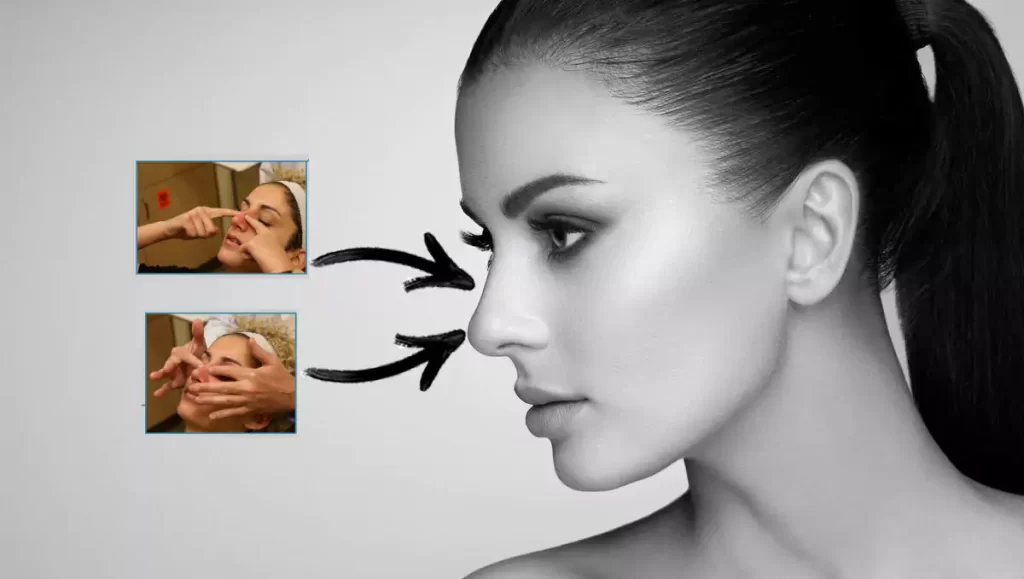 ماساژ بینی بعد از عمل بینی